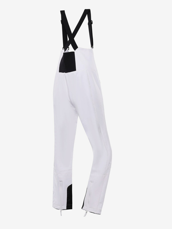 ALPINE PRO Ženske skijaške softshell hlače s membranom ALPINE PRO GERANA bijele boje