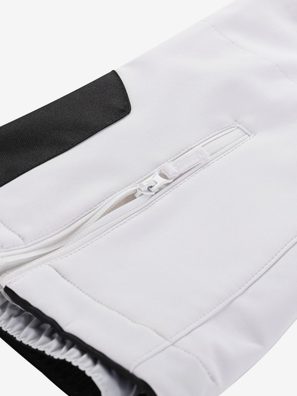 ALPINE PRO Ženske skijaške softshell hlače s membranom ALPINE PRO GERANA bijele boje