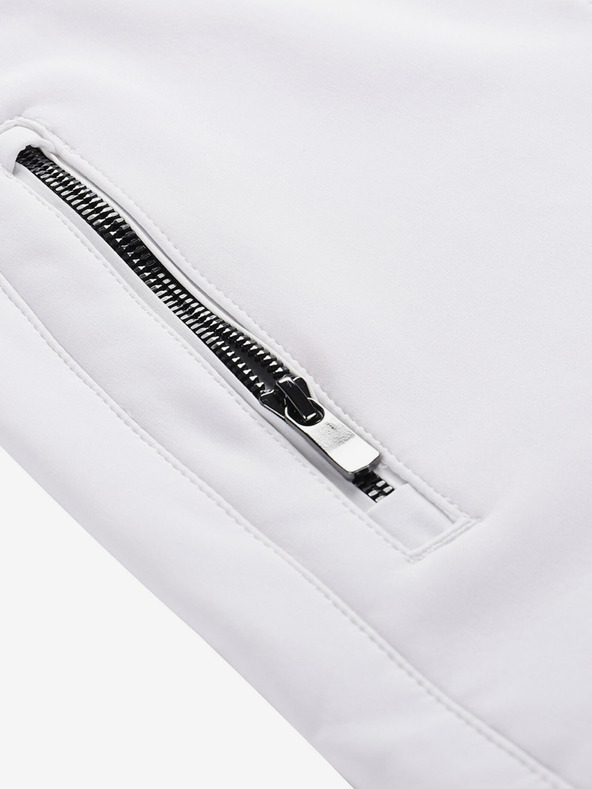 ALPINE PRO Ženske skijaške softshell hlače s membranom ALPINE PRO GERANA bijele boje