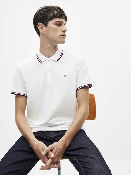 Celio Bijela muška polo majica Celio Necetwo