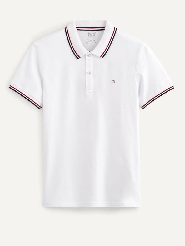 Celio Bijela muška polo majica Celio Necetwo