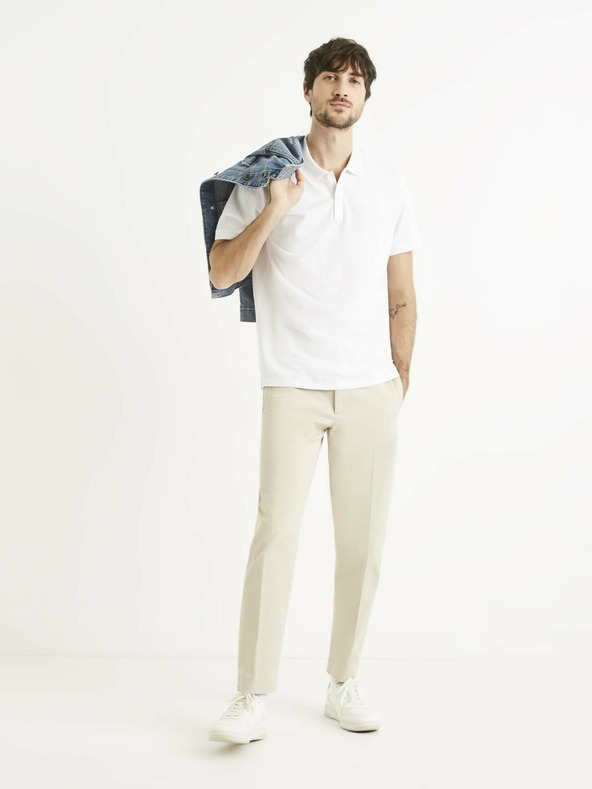 Celio Bijela Celio muška polo majica