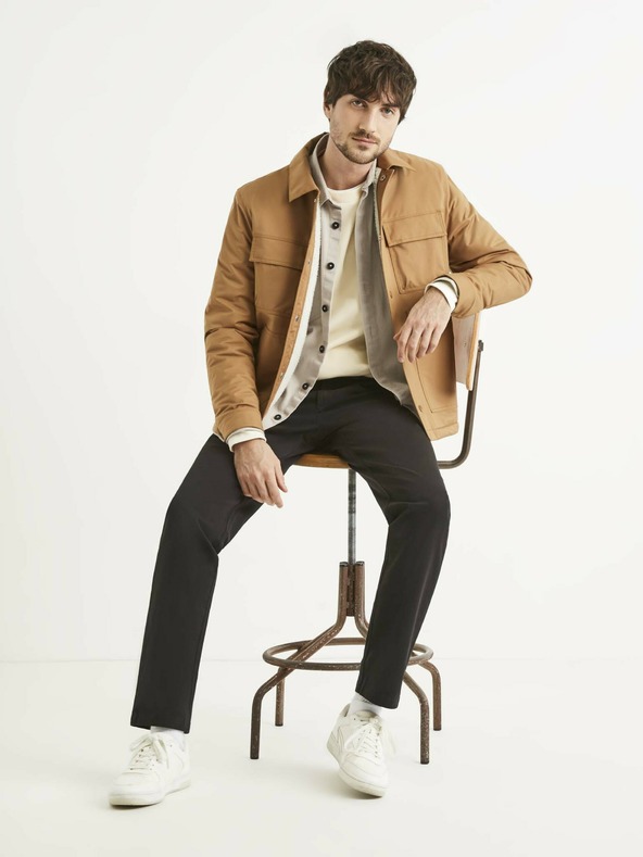 Celio Crne muške hlače Celio