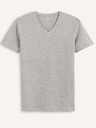 Celio Siva muška basic majica Celio Neuniv