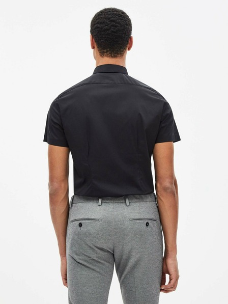Celio Celio Daslim Crna muška košulja kratkih rukava