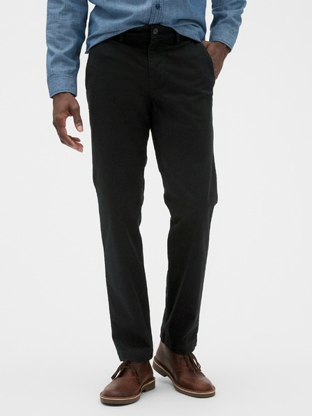 GAP Hlače essential khaki ravnog kroja GapFlex GAP