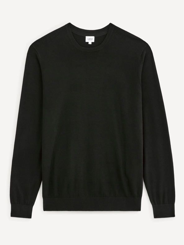 Celio Celio Decoton crni muški pulover