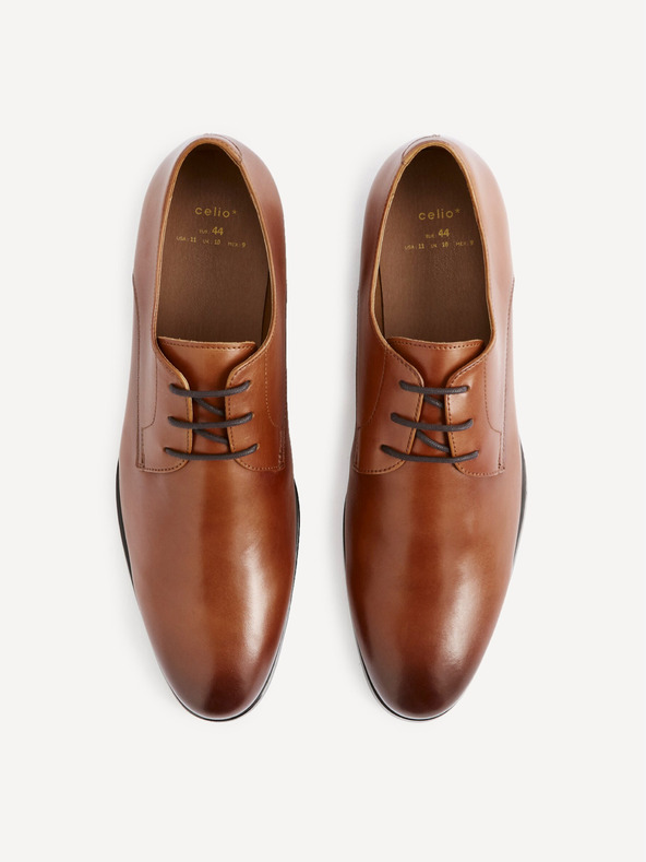 Celio Smeđe muške kožne čizme Celio Rytaly