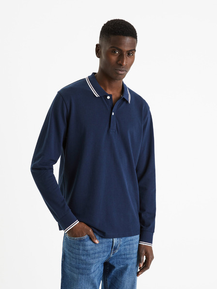 Celio Tamnoplava muška base polo majica Celio Decolml