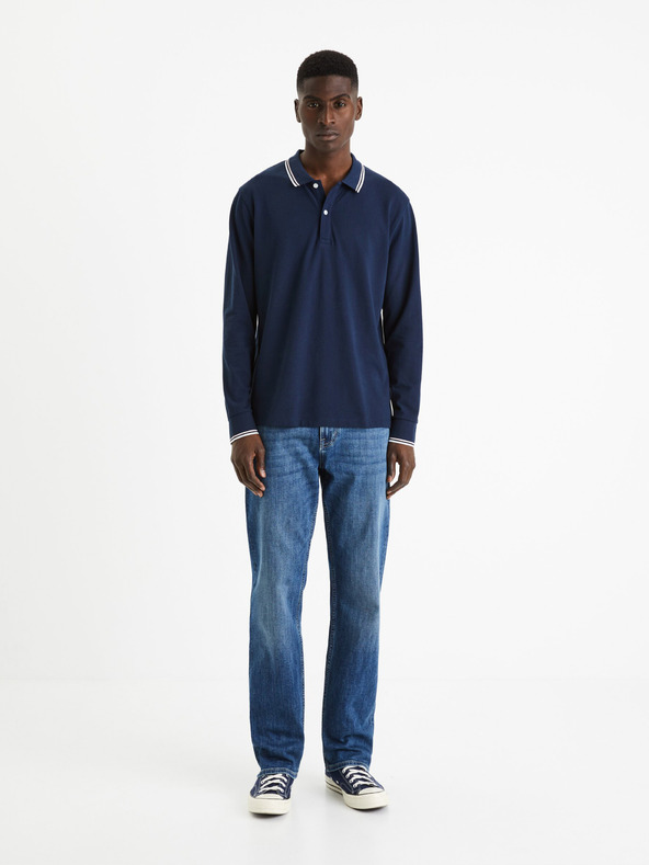 Celio Tamnoplava muška base polo majica Celio Decolml