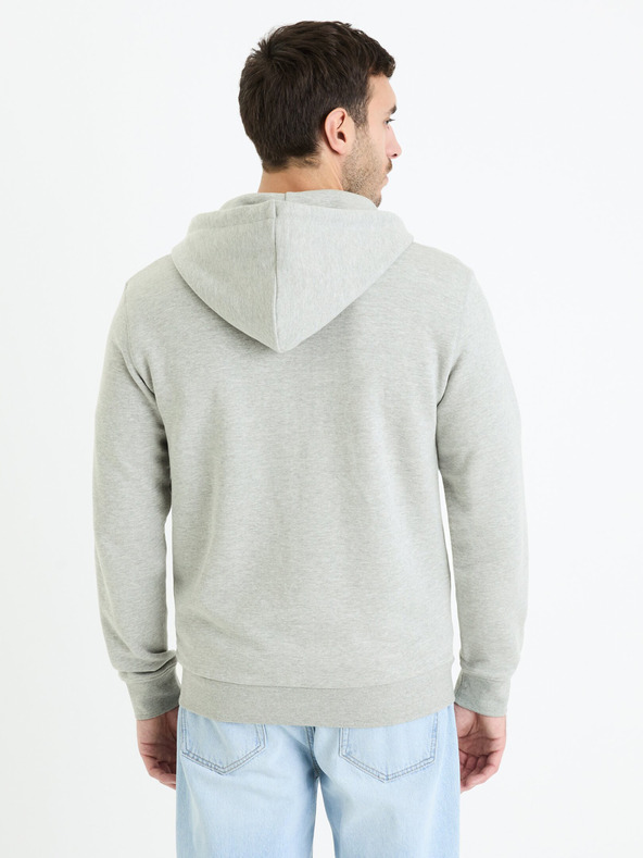 Celio Svijetlo sivi muški base sweatshirt Celio Fethree