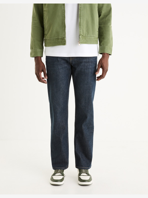 Celio Tamnoplave muške traperice ravnog kroja Celio C5