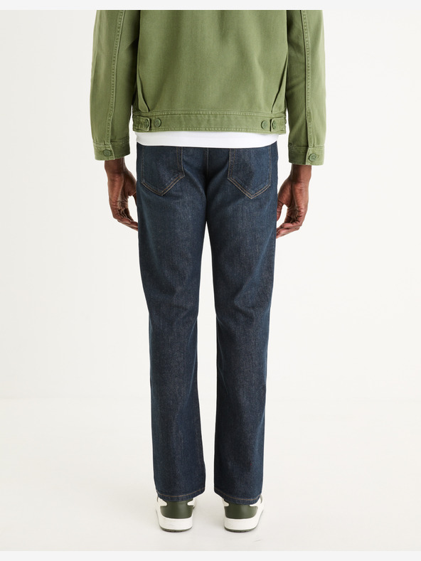 Celio Tamnoplave muške traperice ravnog kroja Celio C5