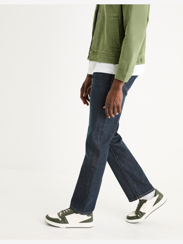 Celio Tamnoplave muške traperice ravnog kroja Celio C5