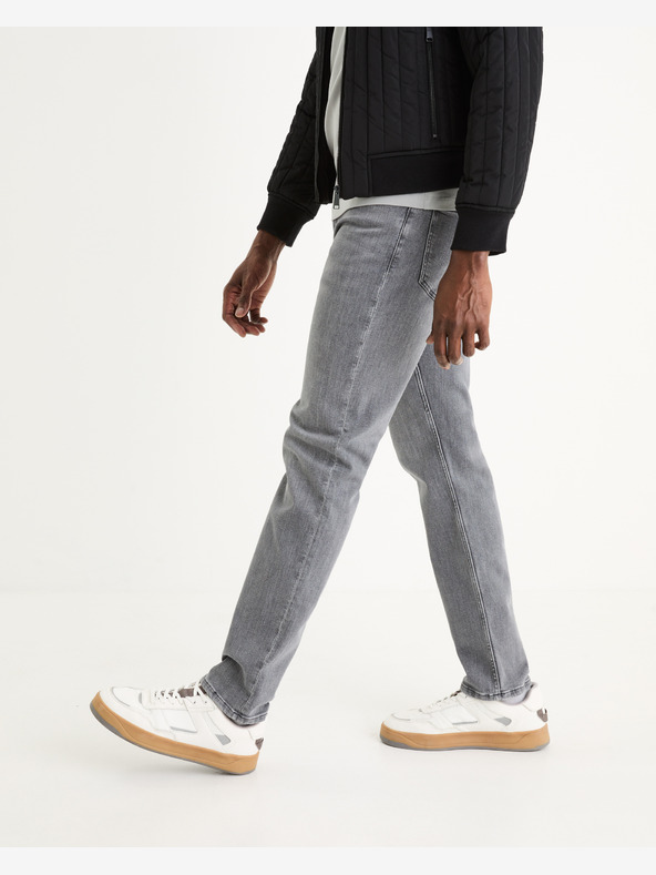 Celio Sive muške traperice ravnog kroja Celio C15