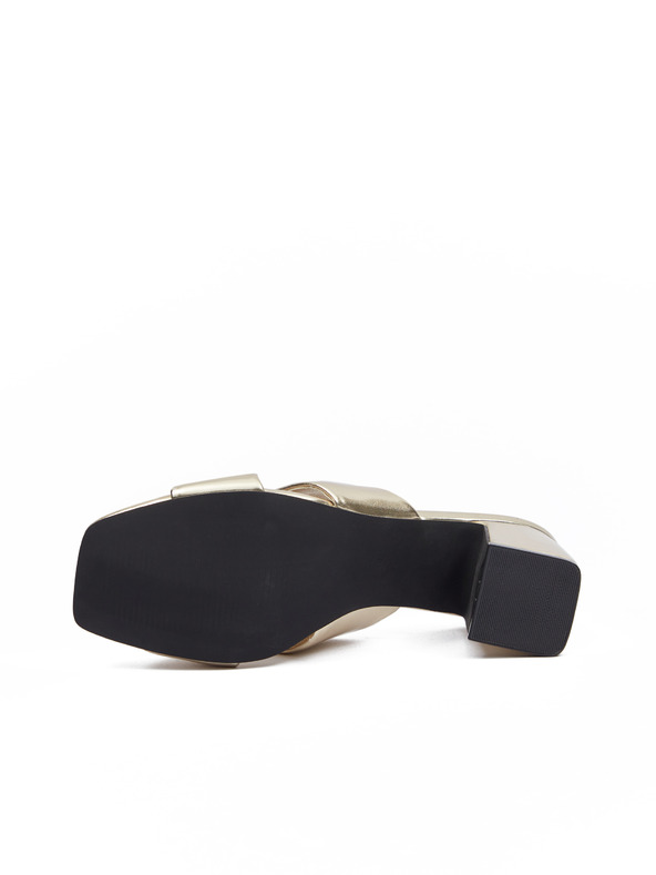 Orsay Zlatne ženske papuče na petu ORSAY