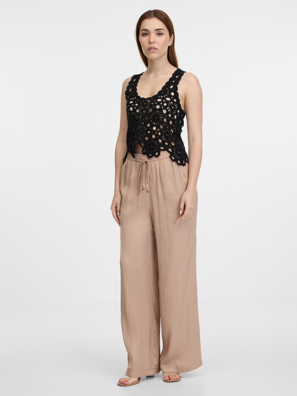 Orsay Crna ženska heklana majica ORSAY