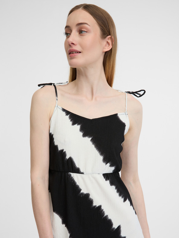 Orsay Crno bijela ženska haljina ORSAY