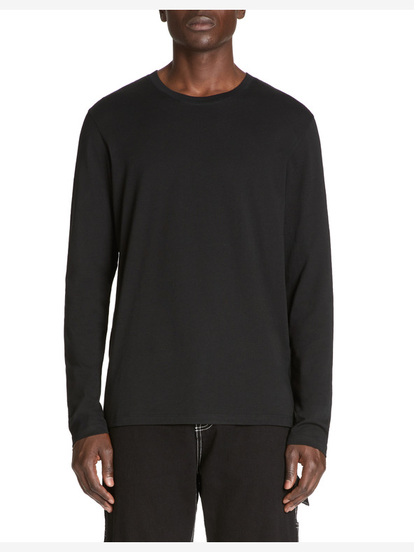 Celio Crna muška majica s dugim rukavima Celio Geuniml