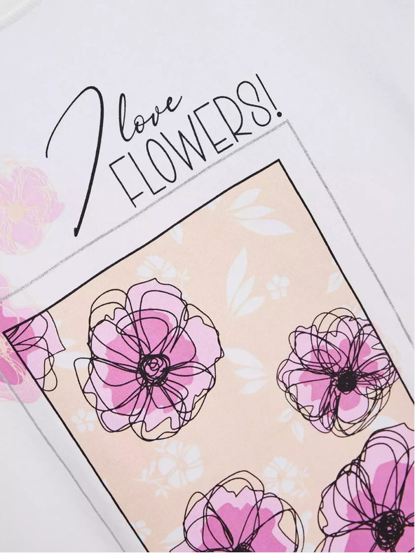 Moodo Ženska majica s printom Moodo cvijeća