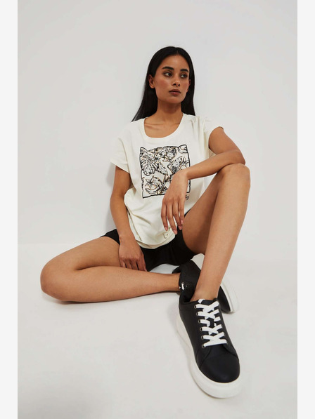 Moodo Bijela majica s Moodo printom