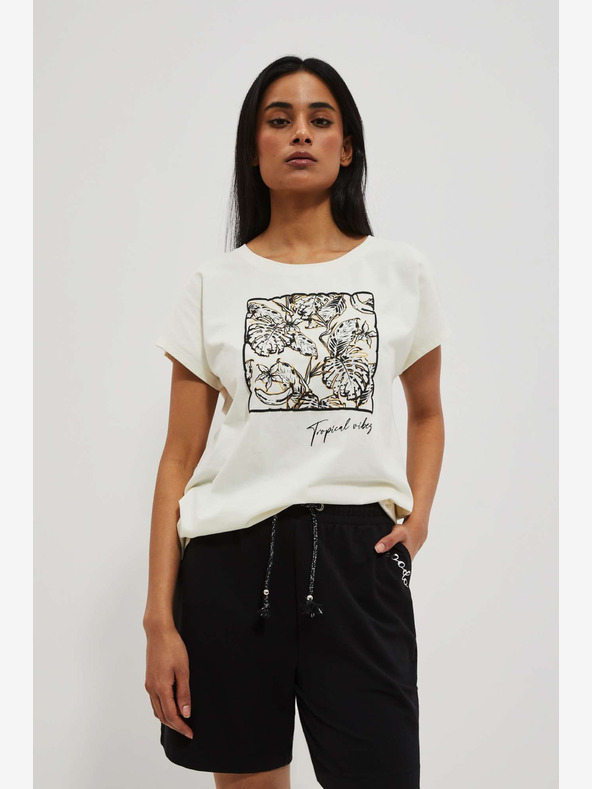 Moodo Bijela majica s Moodo printom