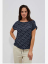 Moodo Moodo tamnoplava majica s uzorkom