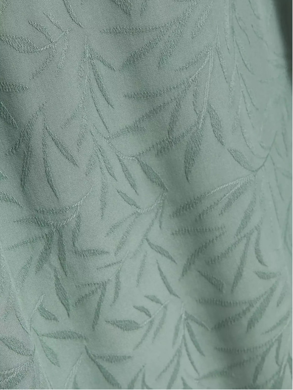 Moodo Moodo zelena majica kratkih rukava s V-izrezom i rukavima s volanima