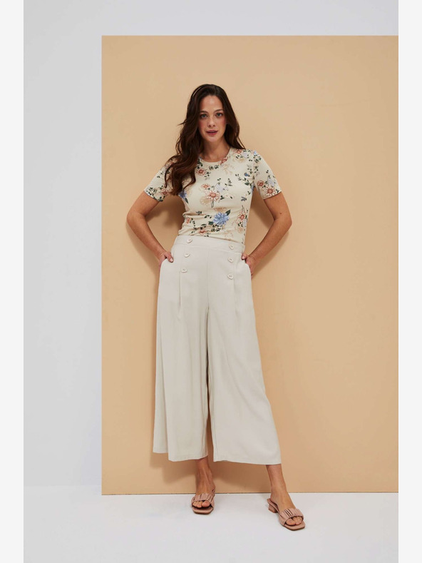 Moodo Bež majica s Moodo printom