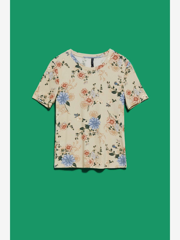 Moodo Bež majica s Moodo printom