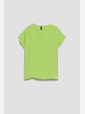 Moodo Moodo zelena majica s V izrezom