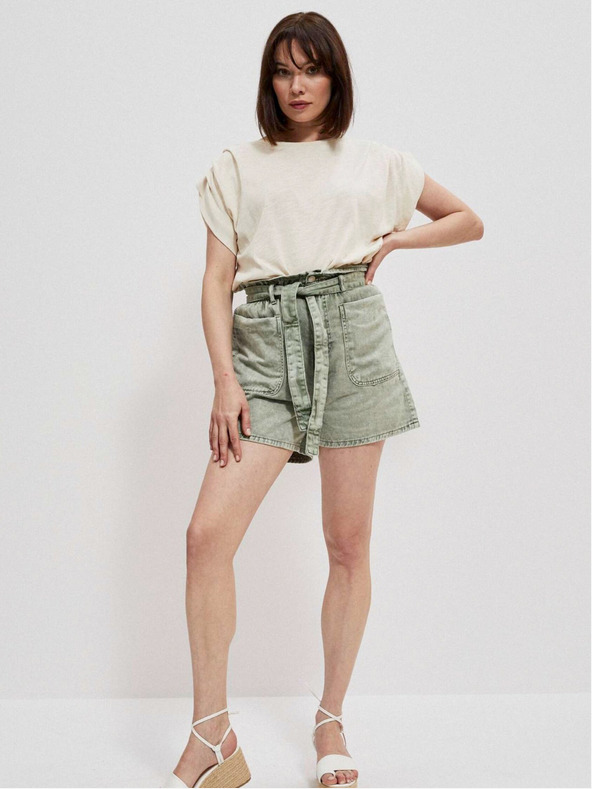 Moodo Moodo krem ​​ženska majica