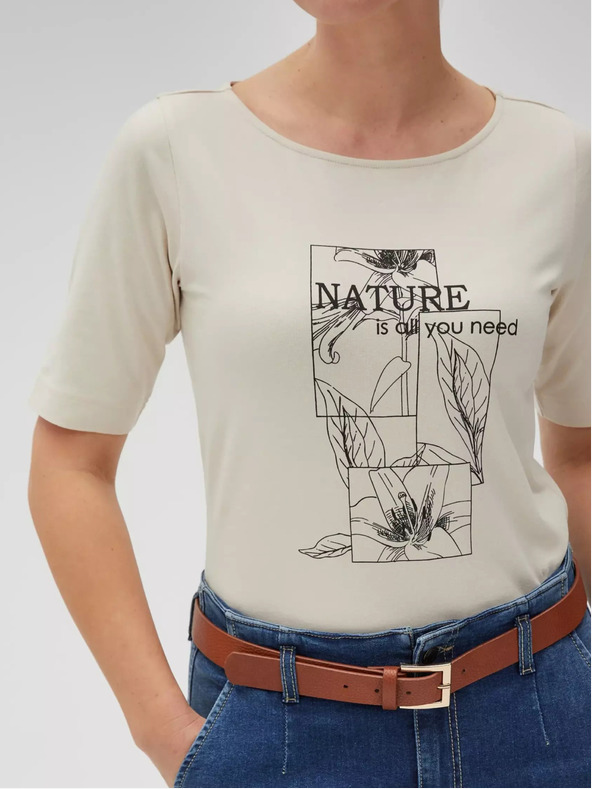 Moodo Moodo bež ženska majica