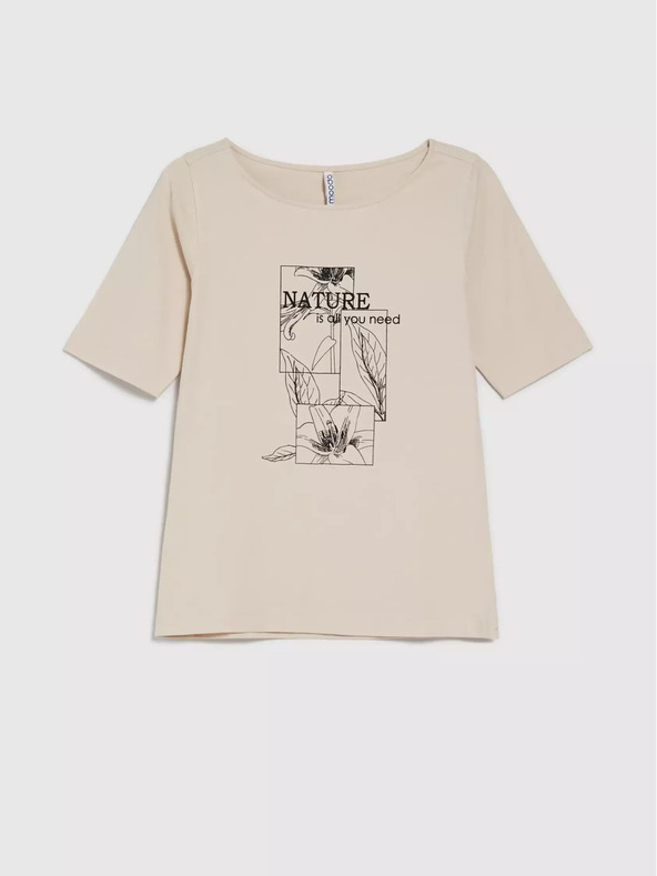 Moodo Moodo bež ženska majica