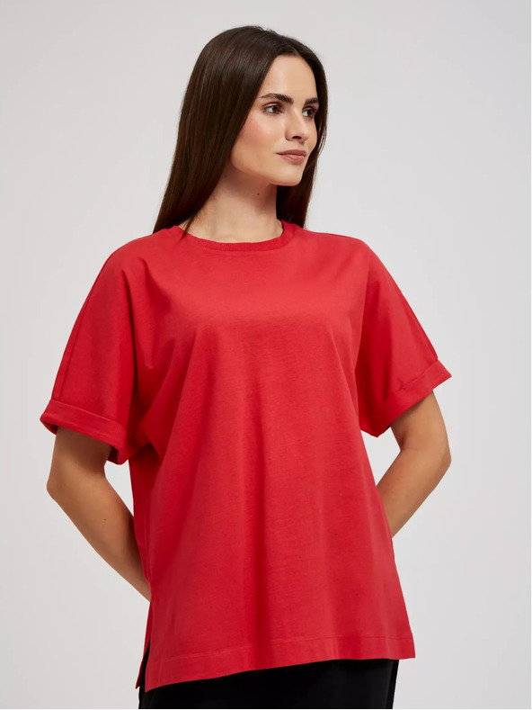 Moodo Crvena oversize Moodo majica