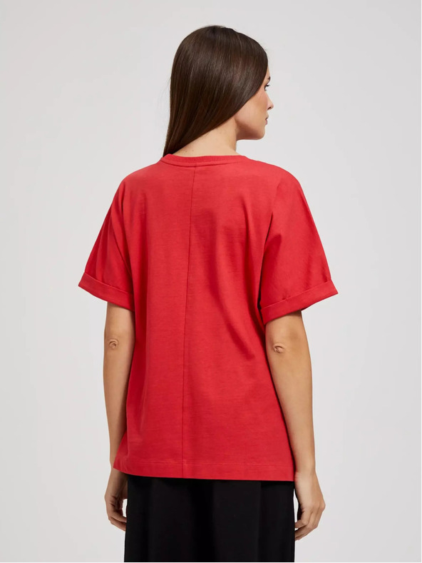 Moodo Crvena oversize Moodo majica
