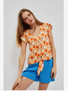 Moodo Narančasta Moodo majica s uzorkom
