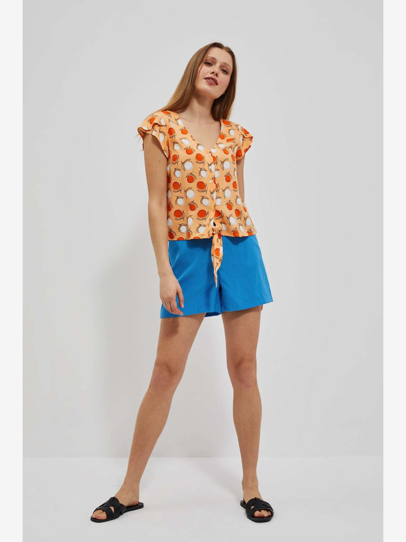 Moodo Narančasta Moodo majica s uzorkom