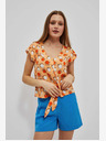 Moodo Narančasta Moodo majica s uzorkom