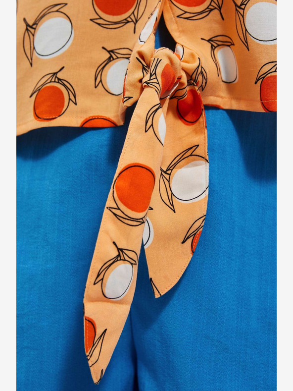 Moodo Narančasta Moodo majica s uzorkom