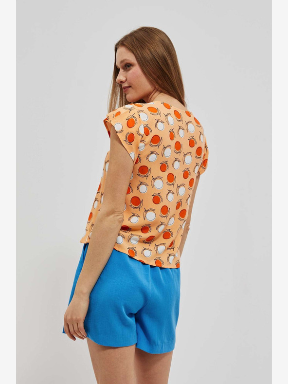 Moodo Narančasta Moodo majica s uzorkom