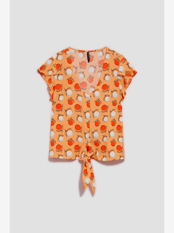 Moodo Narančasta Moodo majica s uzorkom