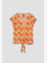 Moodo Narančasta Moodo majica s uzorkom