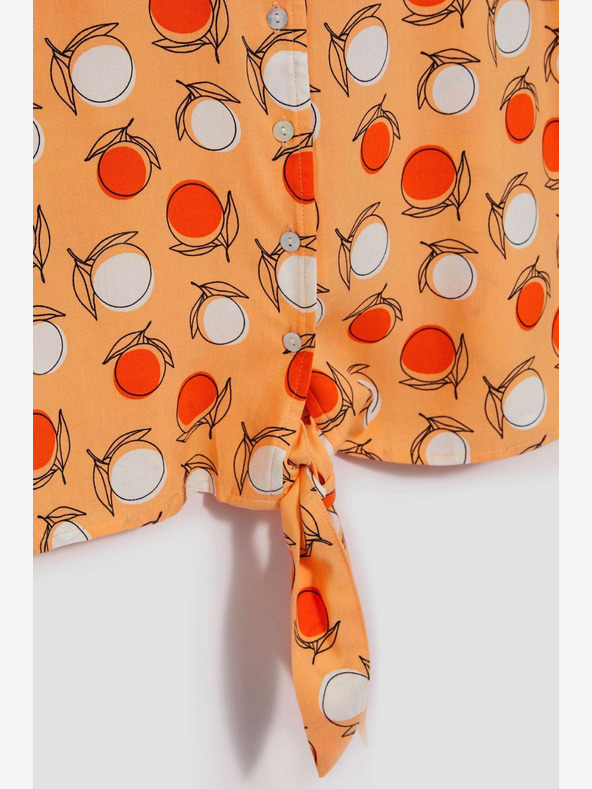 Moodo Narančasta Moodo majica s uzorkom