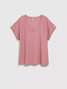 Moodo Moodo majica kratkih rukava s ružičastim uzorkom