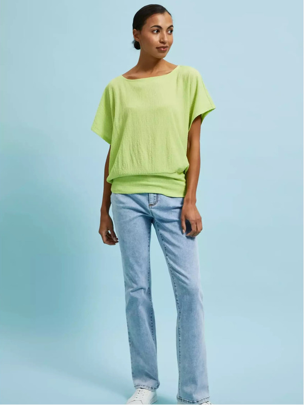 Moodo Moodo zelena majica s okruglim izrezom