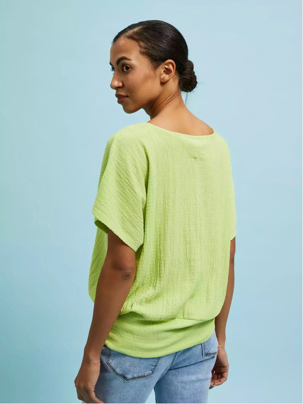 Moodo Moodo zelena majica s okruglim izrezom