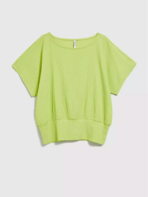 Moodo Moodo zelena majica s okruglim izrezom