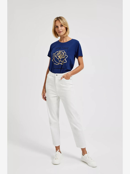 Moodo Tamnoplava majica s Moodo printom