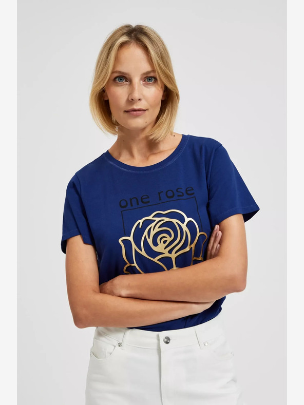 Moodo Tamnoplava majica s Moodo printom